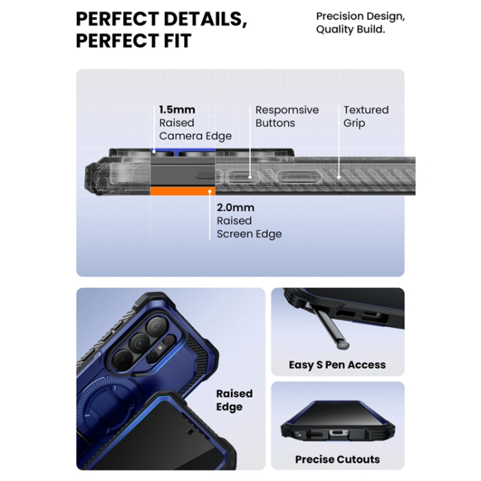 SupCase - SupCase Mobilskal För Galaxy S26 Ultra Magsafe IBLSN Armorbox Clip