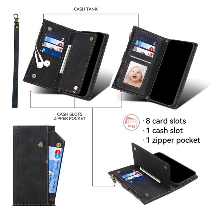 ESEBLE - ESEBLE Star Series Samsung Galaxy A55 5G Plånboksfodral Konstläder - Svart