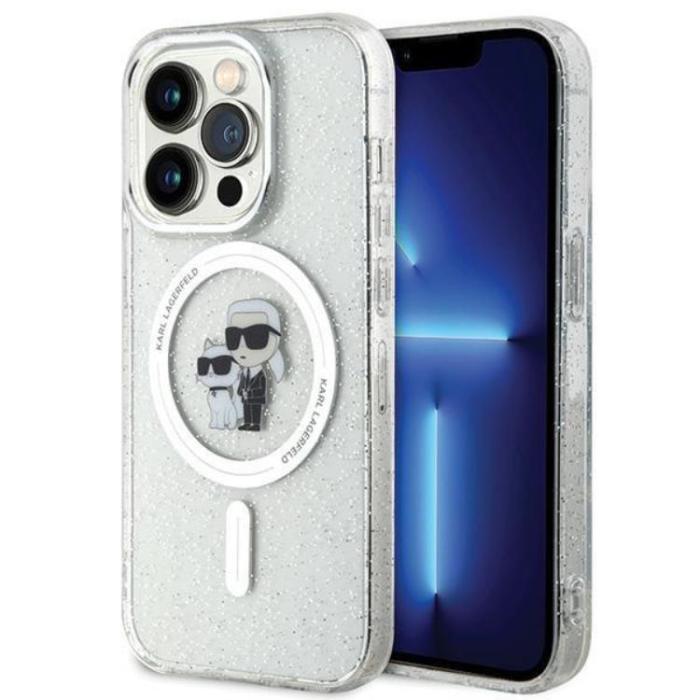 KARL LAGERFELD - KARL LAGERFELD iPhone 15 Pro Mobilskal Magsafe Glitter