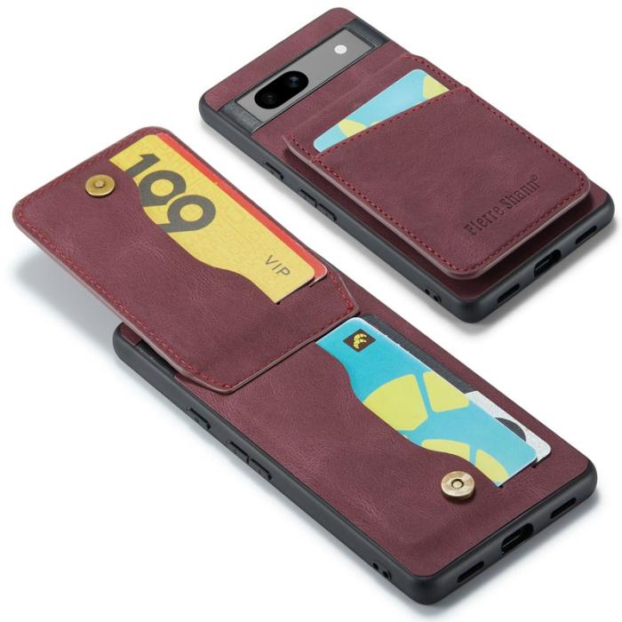 FIERRE SHANN - FIERRE SHANN Google Pixel 7 5G Fodral PU+TPU - Röd