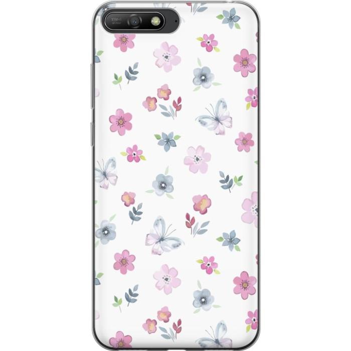 iSecrets - Mobilskal till Huawei Y6 (2018) med Blommor och fjärillar