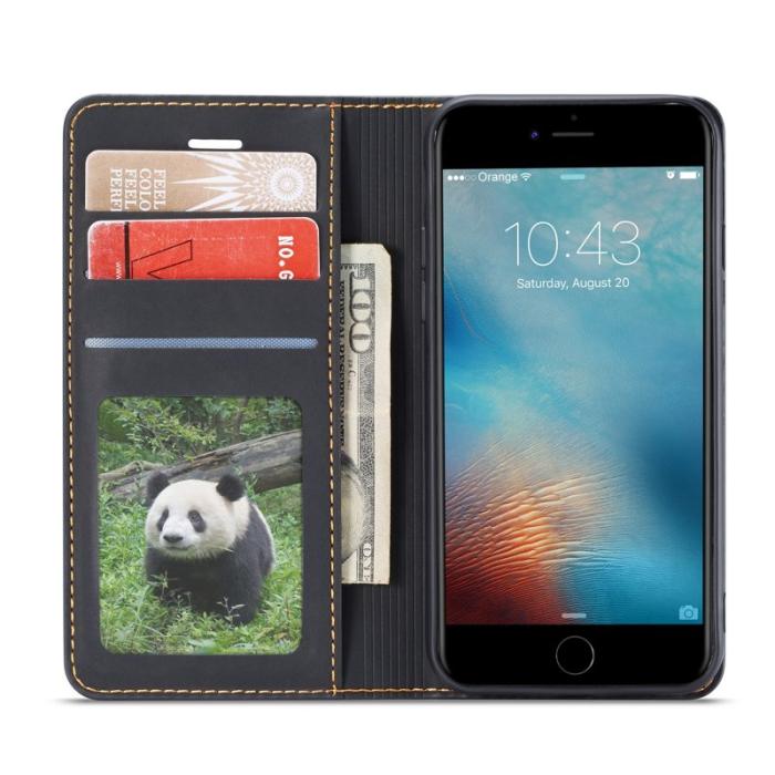 FORWENW - FORWENW Fantasy Series iPhone 7/8/SE Plånboksfodral Konstläder - Svart