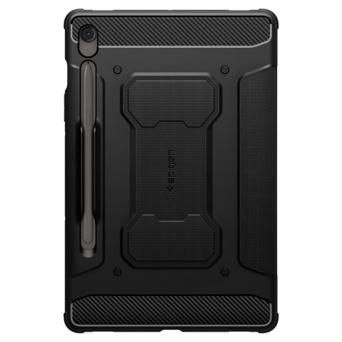 Spigen - Spigen Galaxy Tab S9/S10 FE Fodral Rugged Armor - Svart