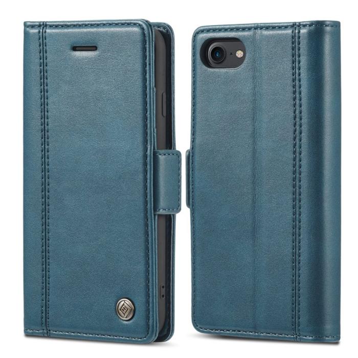 LC.imeeke - LC.IMEEKE iPhone 7/8/SE Plånboksfodral i Konstläder - Blå