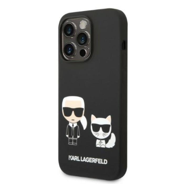 KARL LAGERFELD - Karl Lagerfeld iPhone 14 Pro Max Skal Magsafe Silicone Karl & Choupette