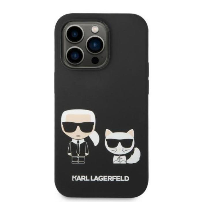KARL LAGERFELD - Karl Lagerfeld iPhone 14 Pro Max Skal Magsafe Silicone Karl & Choupette
