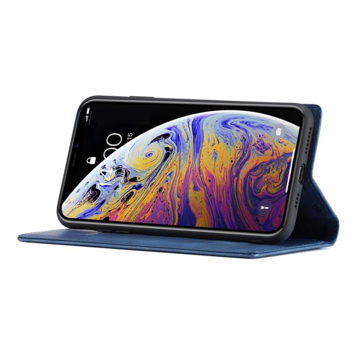 LC.imeeke - LC.IMEEKE Mobilskal till iPhone XS Max KonstLäder - Blå