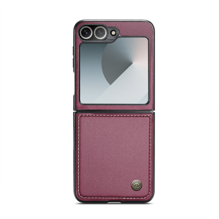 Caseme - CASEME Galaxy Z Flip 7 FE Mobilskal RFID Blocking Glossy 023 - Röd