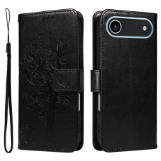A-One Brand - iPhone 17 Air Plånboksfodral Tree Pattern - Svart