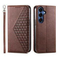 OEM - Samsung Galaxy S26 Fodral Konstl&auml;der Pl&aring;nboksfodral - Brun