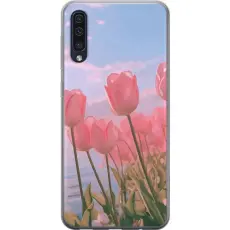 Gustaf - Mobilskal till Samsung Galaxy A50 med Rosa Tulpaner