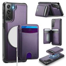 OEM - JEEHOOD Samsung Galaxy S21 5G Fodral KonstL&auml;der - Lila