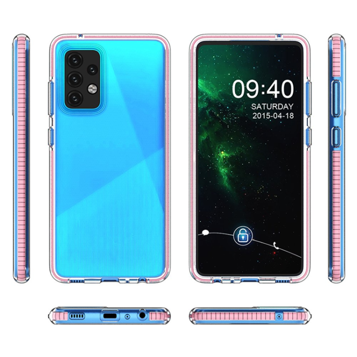 OEM - Galaxy A52s 5G/A52 5G/A52 4G Mobilskal Spring Gel - Mörkblå