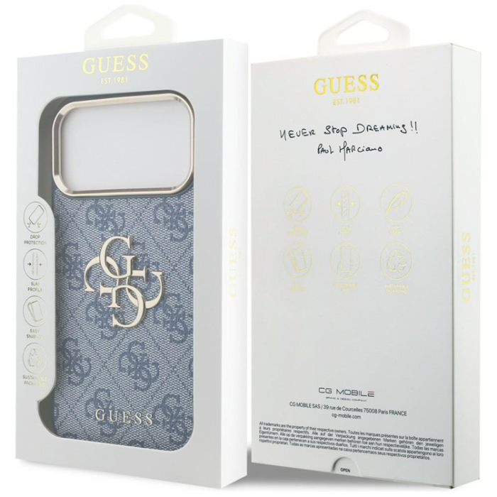 Guess - Guess Mobilskal För iPhone 18 Pro Max/17 Pro Max Magsafe 4G Big 4G Classic Logo