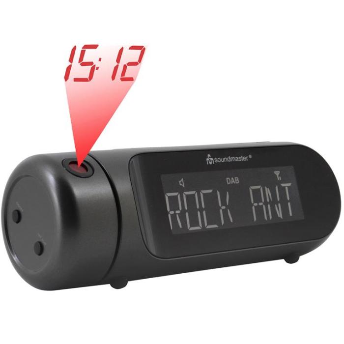 Soundmaster - SOUNDMASTER DAB+/FM-RDS Klockradio med projektion