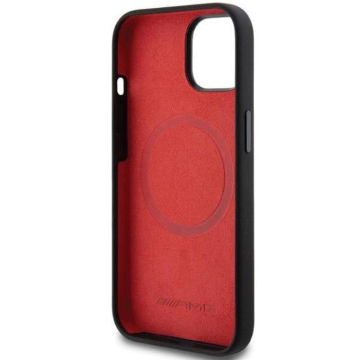 Mercedes - AMG iPhone 15/14 Plus Mobilskal MagSafe Silikon Large Rhombuses