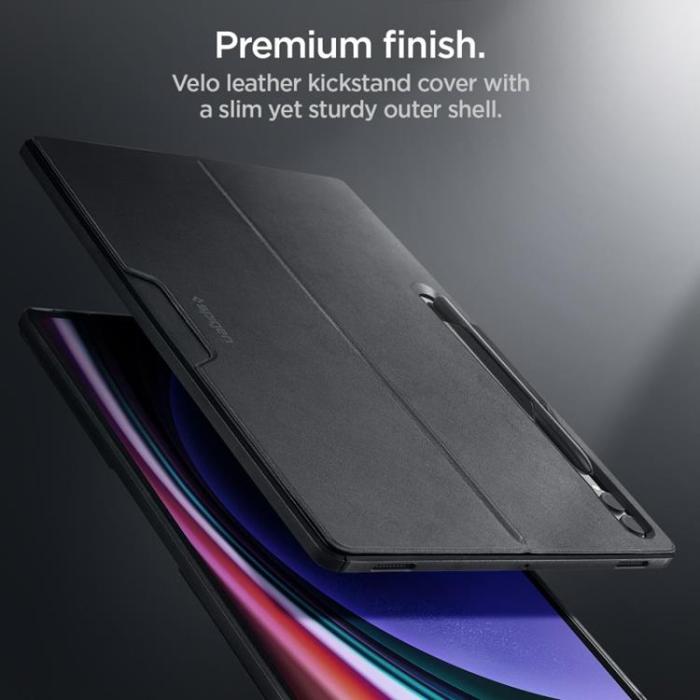 UTGATT - Spigen Galaxy Tab S9 Ultra Fodral Thin Fit Pro - Svart