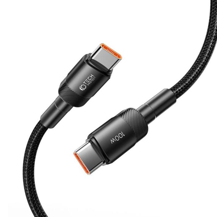 UTGATT - Tech-Protect USB-C till USB-C kabel Ultraboost Evo 0.5m - Svart