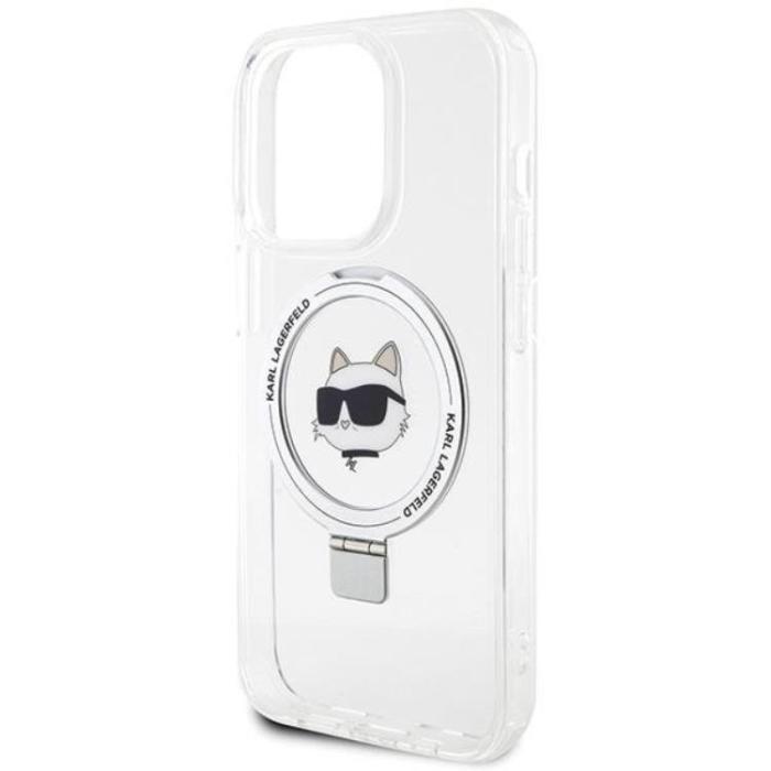 KARL LAGERFELD - KARL LAGERFELD iPhone 15 Pro Max Mobilskal MagSafe Ringställ Choupette