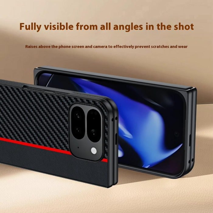 A-One Brand - Google Pixel 10 Pro Fold Mobilskal Carbon Fiber - Blå
