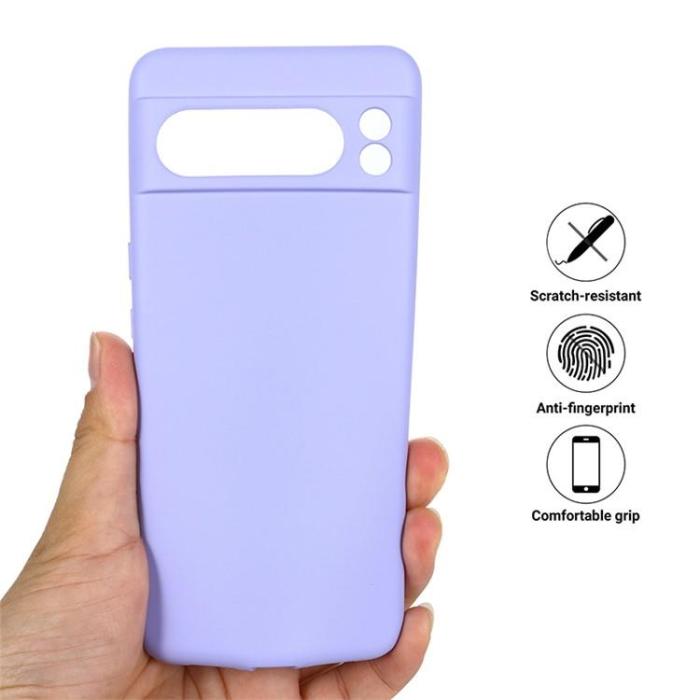 A-One Brand - Google Pixel 8 Pro Mobilskal Liquid Silikon - Lila