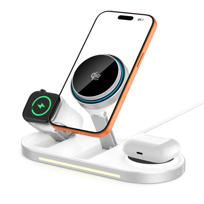 Tech-Protect - Tech-Protect Qi2.2 MagSafe Trådlös Laddare För iPhone/Apple Watch/AirPods