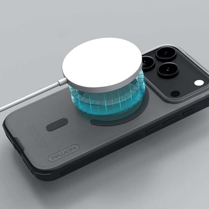 Nillkin - Nillkin iPhone 17 Pro Mobilskal MagSafe Super Frosted Shield Pro - Svart