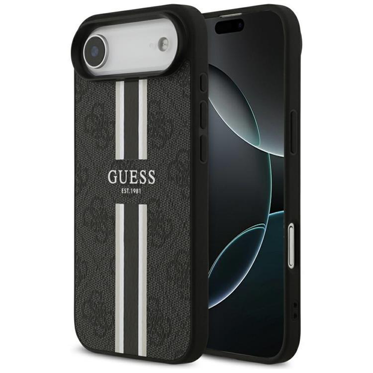 Guess iPhone Air Mobilskal MagSafe 4G Printed Stripes - Svart | 2353 | AlltMobil