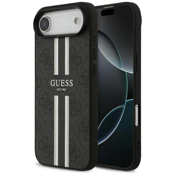 Guess - Guess iPhone 17 Air Mobilskal MagSafe 4G Printed Stripes - Svart