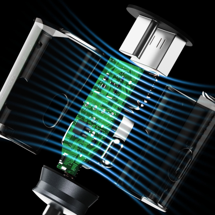 Dudao - Dudao Billaddare 30W USB-C USB-A - Grå