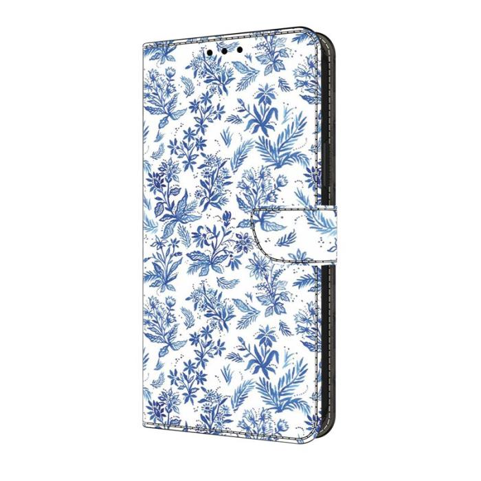 OEM - Samsung Galaxy S26 Ultra Fodral Mönstertryck Konstläder Flip - Blomfält