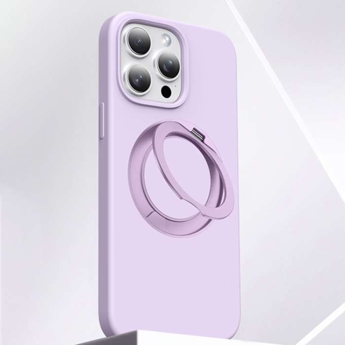 A-One Brand - iPhone 15 Pro Max Mobilskal MagSafe Silikon Roterande