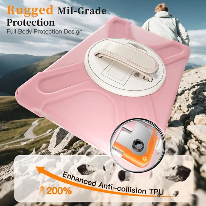 A-One Brand - Galaxy Tab A11 Plus Skal Kickstand Silikon Axelrem