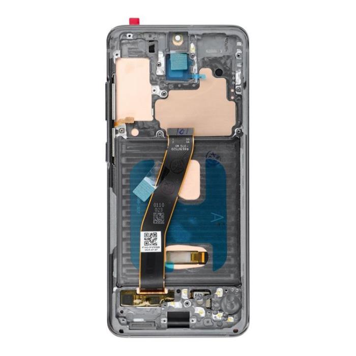OEM - SAMSUNG S20 4G Skärm med LCD-display SOFT OLED - Grå