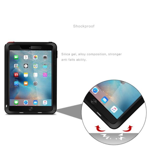 UTGATT5 - LOVE MEI Extra Tåligt Skal till Apple iPad Pro 9.7 - Svart