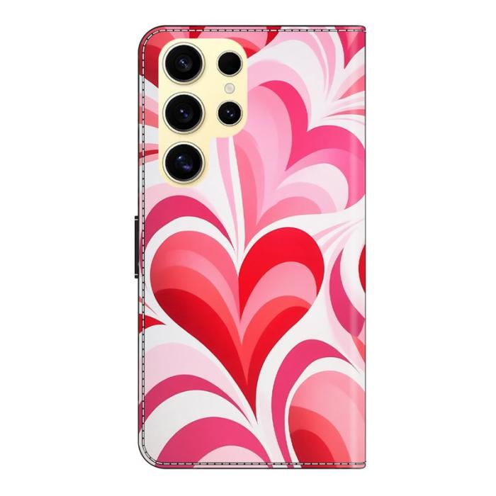 OEM - Samsung Galaxy S26 Ultra Plånboksfodral Ställning Mönstertryck Konstläder - Love