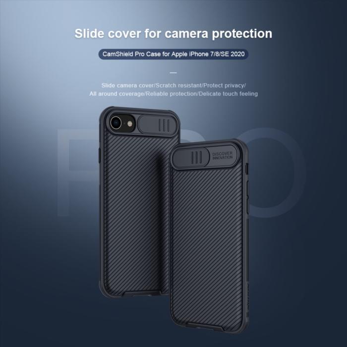 Nillkin - NILLKIN CamShield Mobilskal iPhone 7/8/SE 2020 - Svart