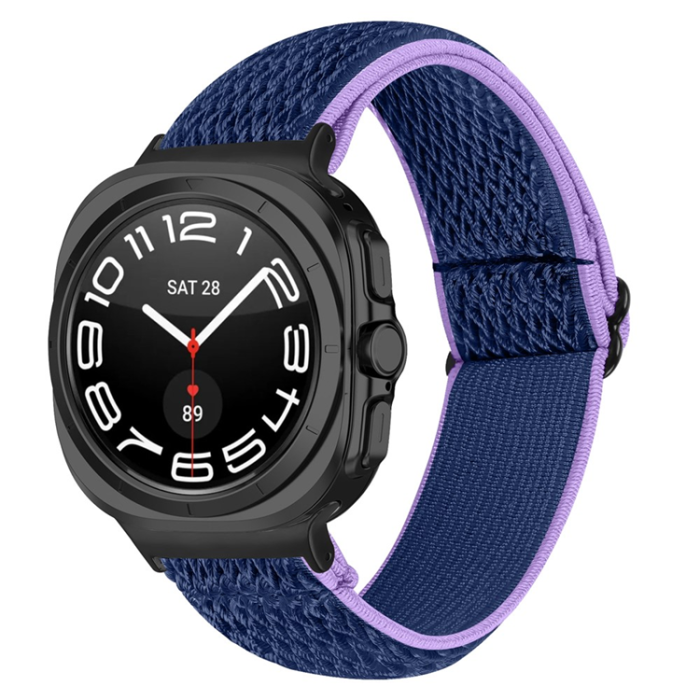 A-One Brand - Galaxy Watch 8 (44mm/40mm)/8 Classic (46mm) Armband - Lila / Blå