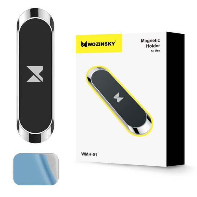 Wozinsky platt magnetisk bilhållare Svart
