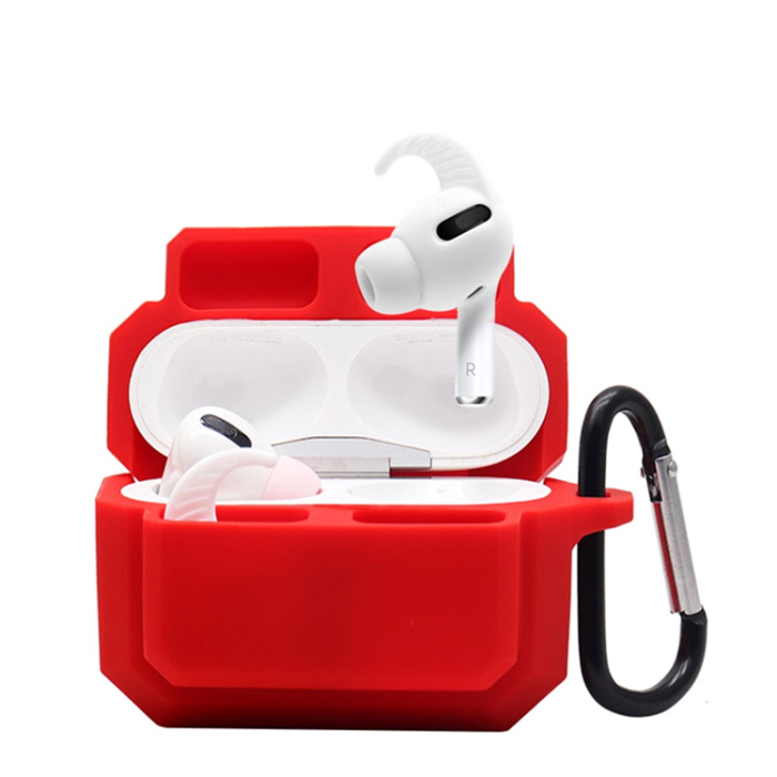 A-One Brand - AirPods Pro Skal Silikon 3-in-1 - Röd