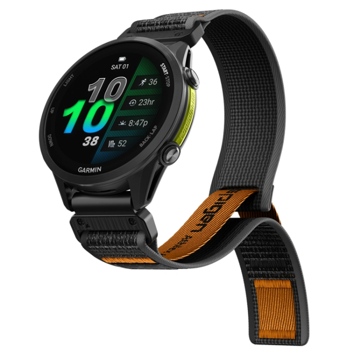 Spigen - Spigen Armband För Garmin Quickfit 22mm Active Athlex Air - Svart/Orange