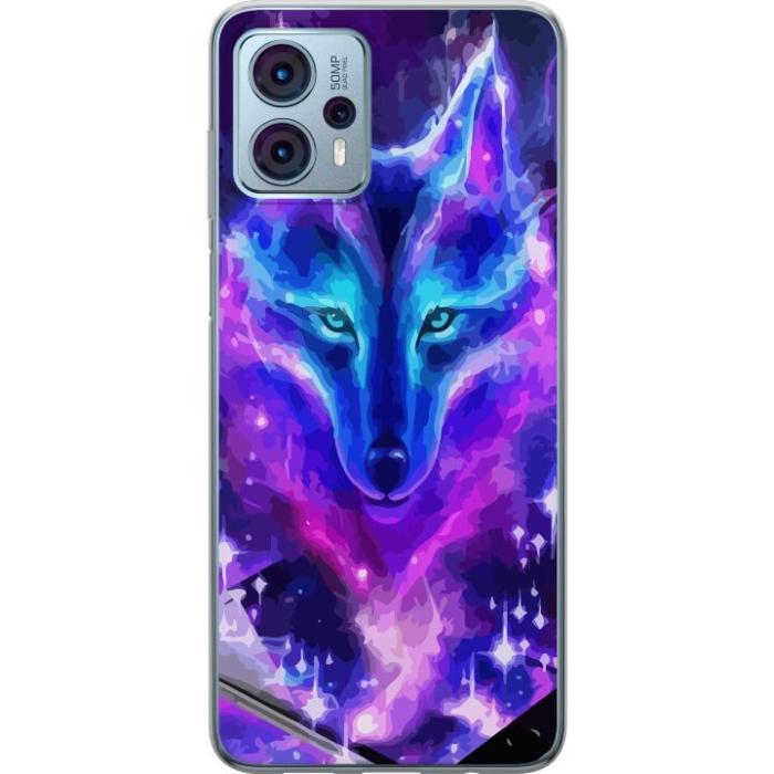 iSecrets - Mobilskal till Motorola Moto G23 med Neon Varg