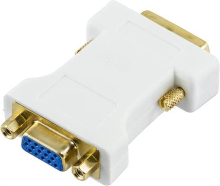 UTGATT1 - Deltaco DVI - VGA Adapter - Vit
