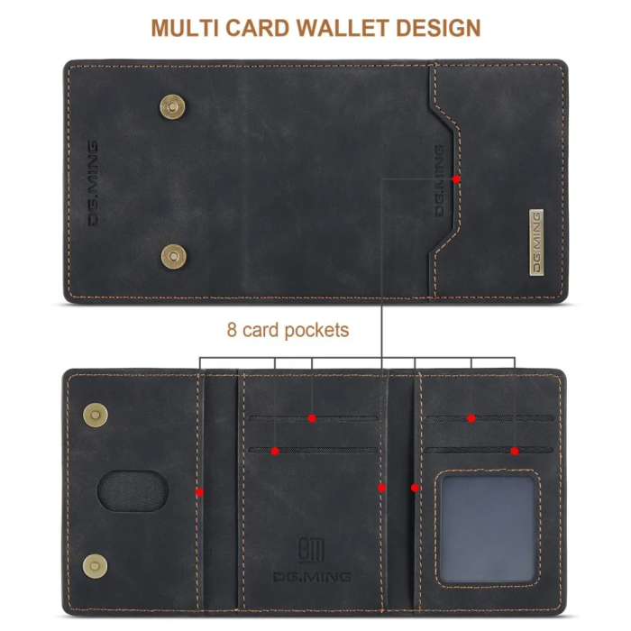 DG.MING - DG.MING Galaxy S23 Plånboksfodral Detachable M2 2in1 - Svart