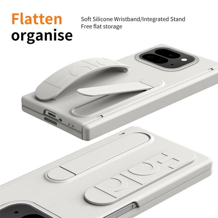 A-One Brand - Google Pixel 10 Pro Fold Mobilskal Wristband Kickstand - Vit