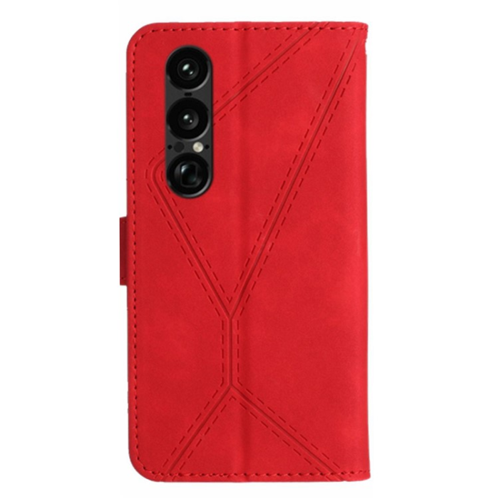 A-One Brand - Sony Xperia 1 VII Plånboksfodral Skin Touch Lines Imprinted 