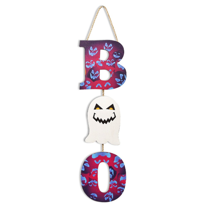 OEM - Halloween Hängande Pumpa Fladdermus Spöke Trä - BOO Ghost