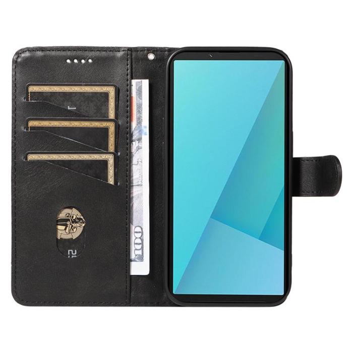 A-One Brand - Sony Xperia 10 VII Plånboksfodral T Shape Lines - Svart