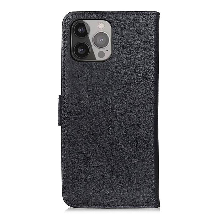 KHAZNEH - KHAZNEH Plånboksfodral iPhone 13 Pro Max - Svart
