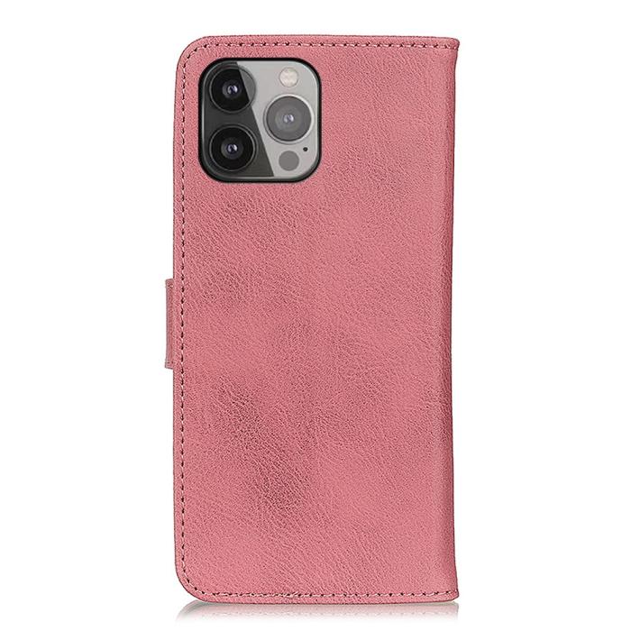 KHAZNEH - KHAZNEH Plånboksfodral iPhone 13 Pro Max - Rosa